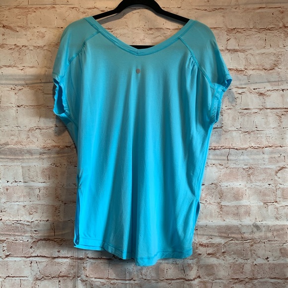 Zella The Peace tie tee sz S v neck short sleeve - Picture 7 of 8